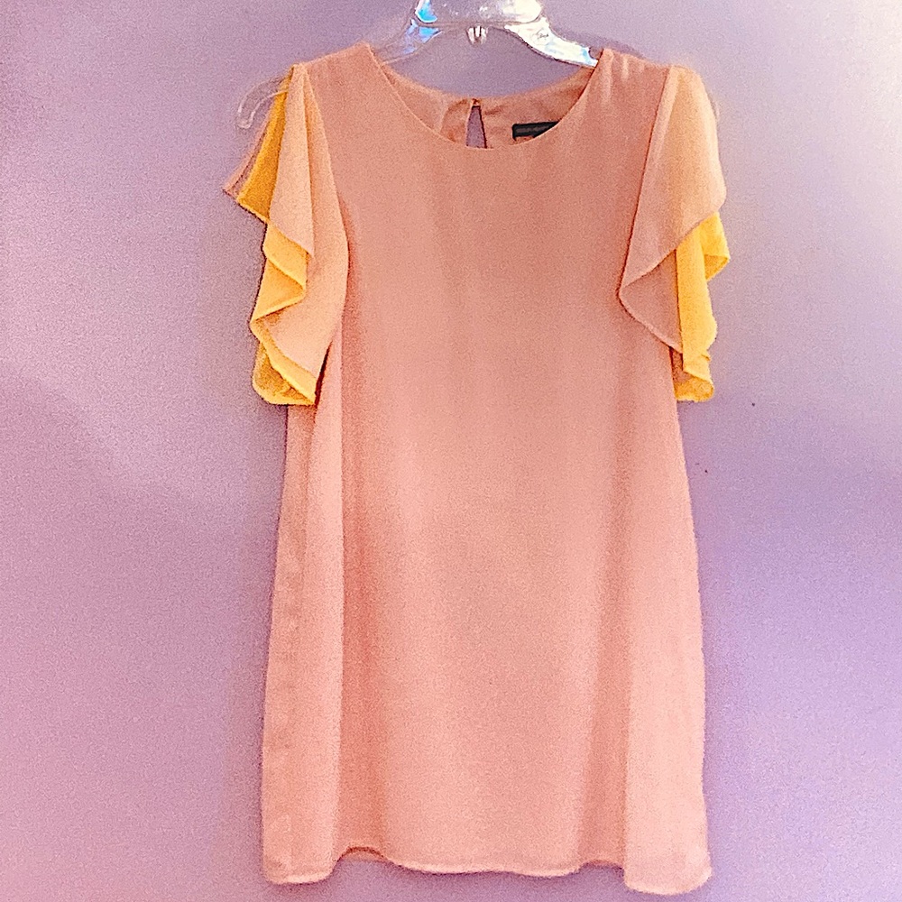 Light pink and yellow dress